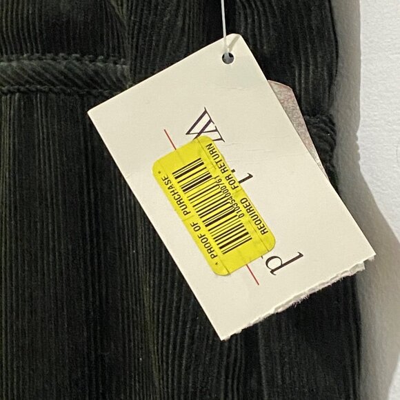 Westbound Sleeveless Corduroy Maxi Dress S Forest Green Western Earthy Boho - Picture 5 of 8